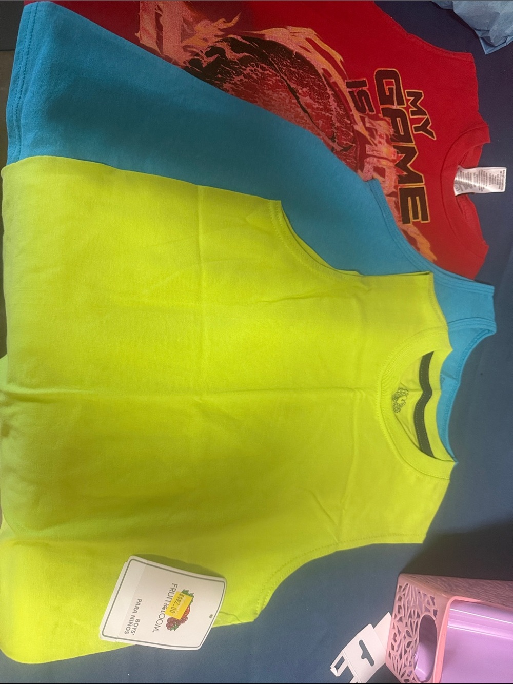 Kids Neon Yellow Tank Top - Unbranded